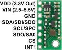 LPS25H Pressure/Altitude Sensor Carrier with Voltage Regulator  Pololu 2724