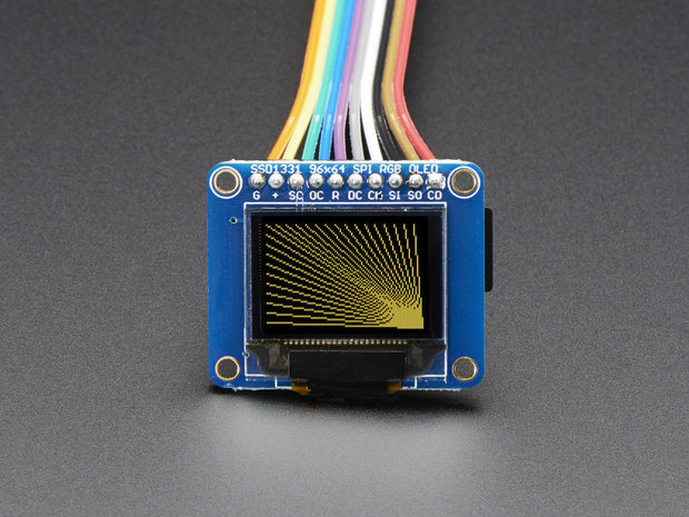 OLED Breakout Board - 16-bit Color 0.96 inch w/microSD holder  Adafruit 684