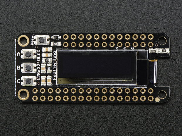 FeatherWing OLED - 128x32 OLED Add-on For All Feather Boards Adafruit 2900