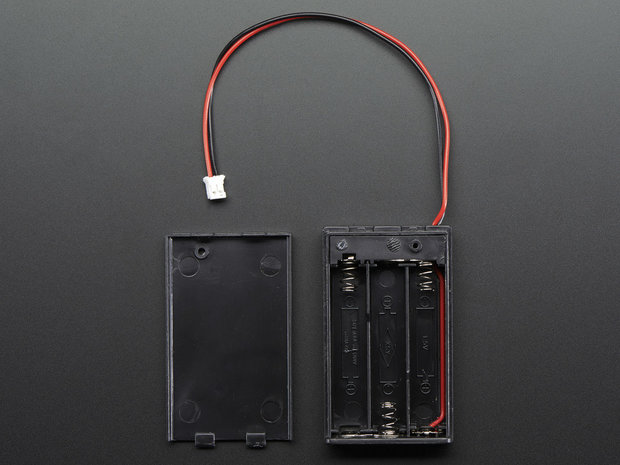 3 x AAA Battery Holder with On/Off Switch and 2-Pin JST Adafruit 727
