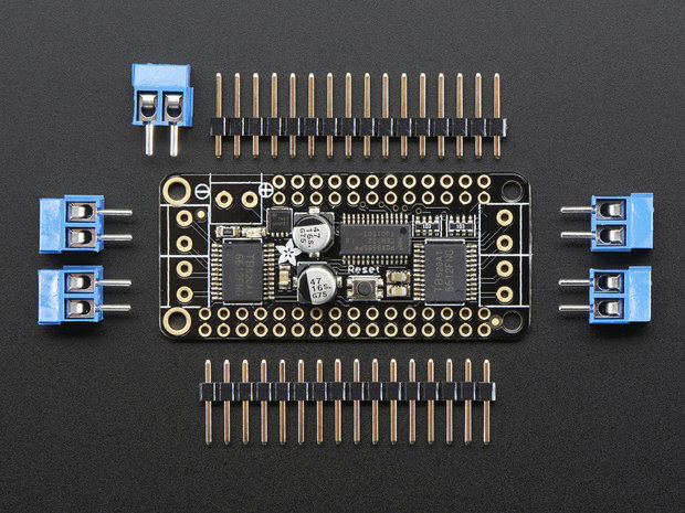 DC Motor + Stepper FeatherWing Add-on For All Feather Boards Adafruit 2927