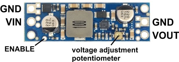 Adjustable 4-12V Step-Up Voltage Regulator U3V50ALV Pololu 2570