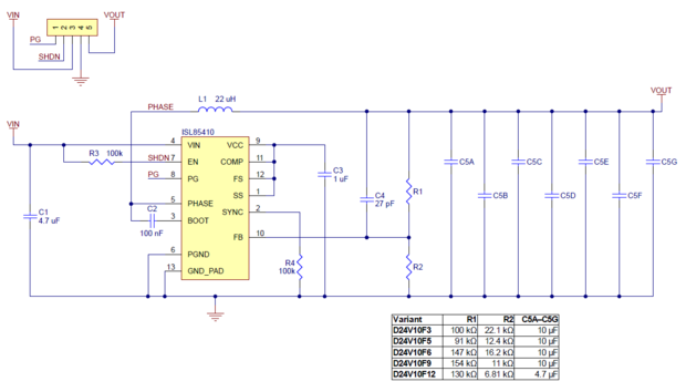 3.3V, 1A Step-Down Voltage Regulator D24V10F3  Pololu 2830