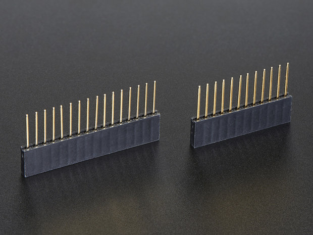 Feather Stacking Headers - 12-pin and 16-pin female headers  Adafruit 2830