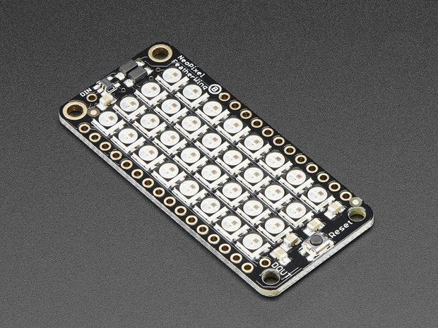 NeoPixel FeatherWing - 4x8 RGB LED Feather Boards Adafruit 2945