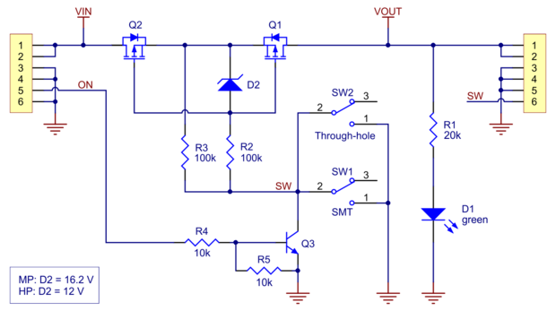 Big MOSFET Slide Switch with Reverse Voltage Protection, HP  Pololu 2815