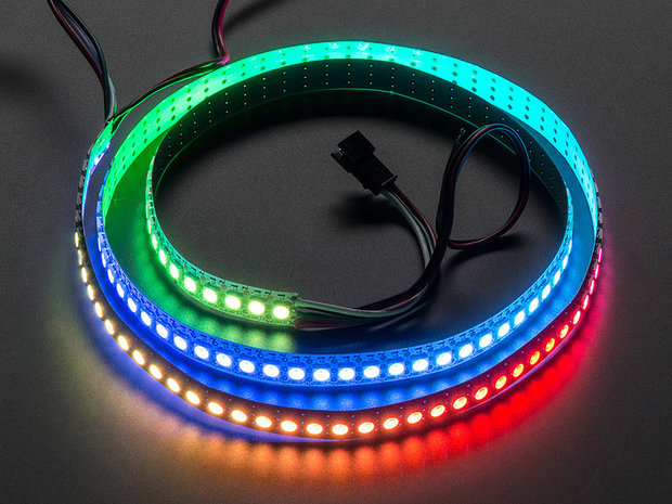 NeoPixel RGB strip 144LEDs/1m wit van Adafruit 1507