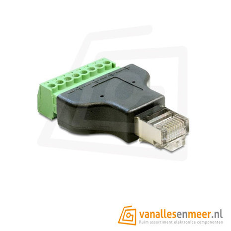 RJ45-connector to Screw Terminal