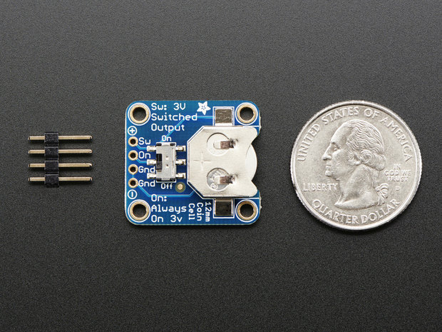 12mm Coin Cell Breakout w/ On-Off Switch Adafruit 1867