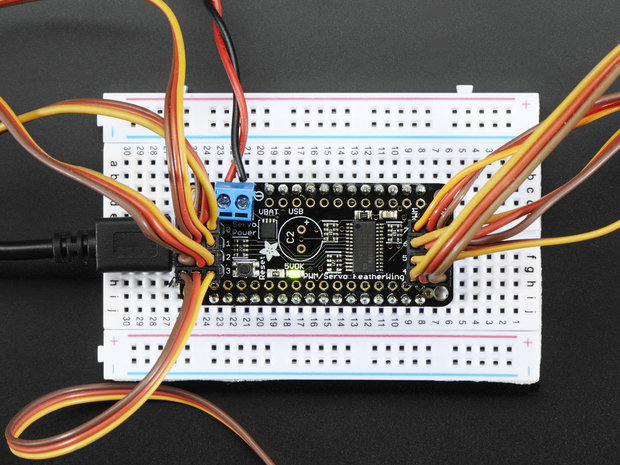 8-Channel PWM or Servo FeatherWing Add-on For All Feather Boards Adafruit 2928