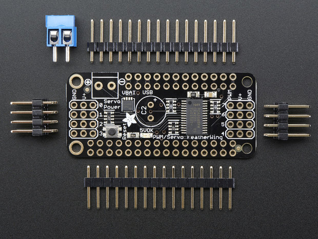 8-Channel PWM or Servo FeatherWing Add-on For All Feather Boards Adafruit 2928