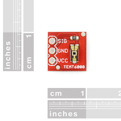 Ambient Light Sensor Breakout - TEMT6000  Sparkfun 08688