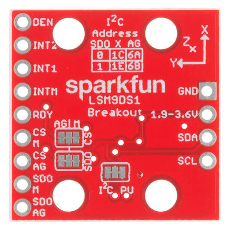 9 Degrees of Freedom IMU Breakout - LSM9DS1  Sparkfun 13284