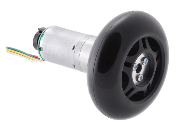 Scooter/Skate Wheel 70×25mm - Black   Pololu 3272