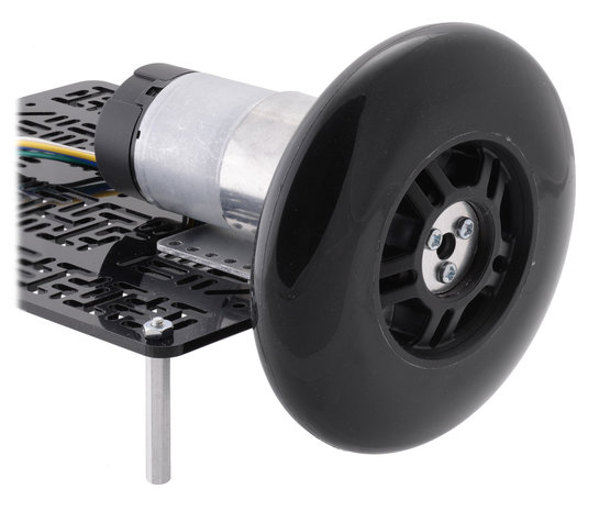 Scooter/Skate Wheel 70×25mm - Black   Pololu 3272