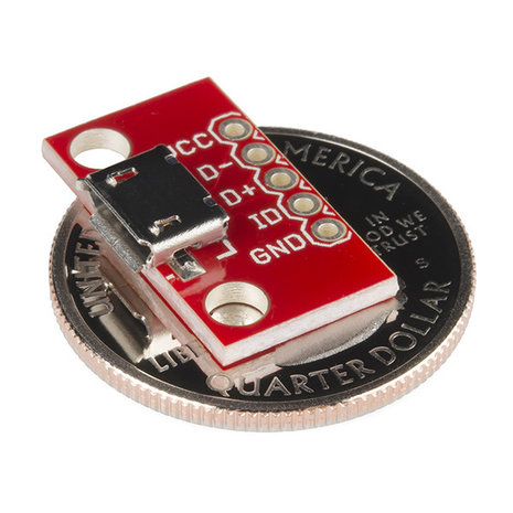 microB USB Breakout  Sparkfun 12035