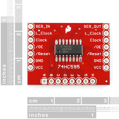 Shift Register Breakout - 74HC595  Sparkfun 10680