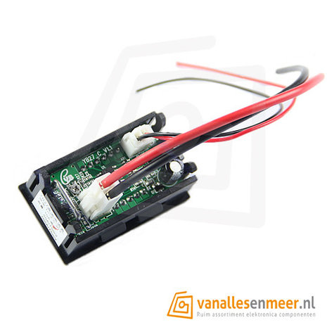 Amp voltmeter met display 0-10Amp Groen