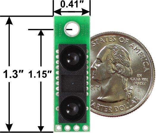 Sharp GP2Y0A60SZLF Analog Distance Sensor 10-150cm, 3V  Pololu 2476