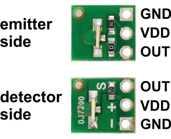 QTR-L-1A Reflectance Sensor (2-Pack)  Pololu 2454