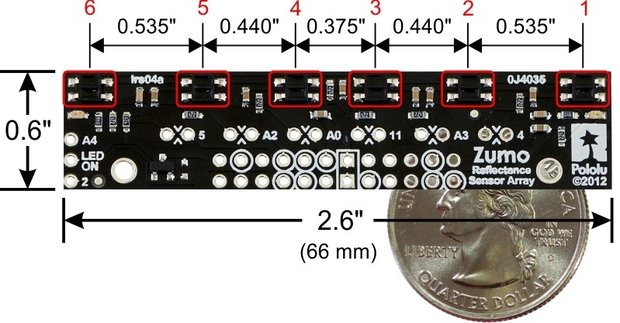 Zumo Reflectance Sensor Array Pololu 1419