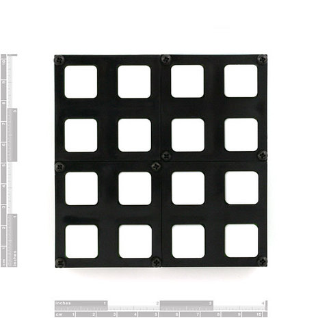 Button Pad 2x2 Top Bezel  Sparkfun 08746