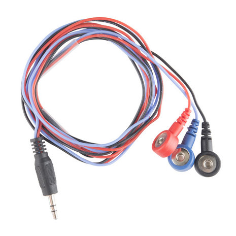 Sensor Cable - Electrode Pads (3 connector) Sparkfun 12970