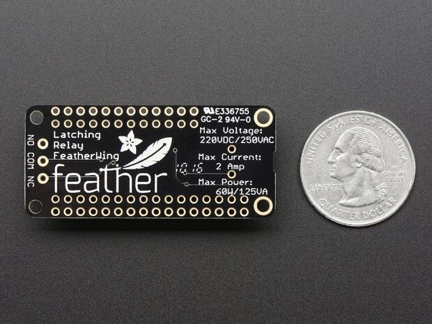 Latching Mini Relay FeatherWing  Adafruit 2923