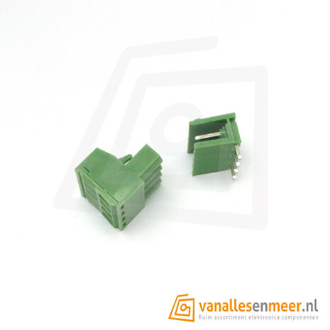 Schroef terminal 4pin 2-delig haaks KF2EDG 5.08