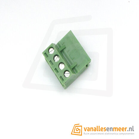 Schroef terminal 4pin 2-delig haaks KF2EDG 5.08