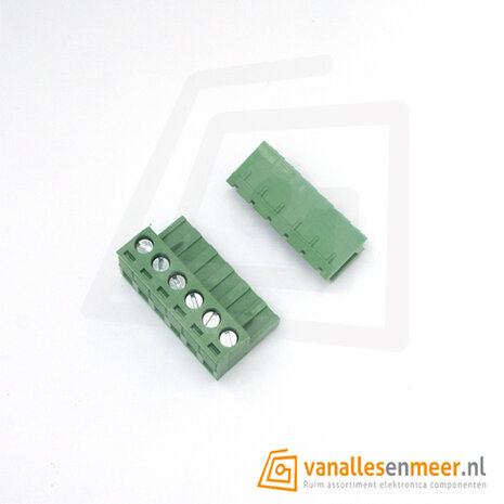 Schroef terminal 6pin 2-delig haaks KF2EDG 5.08