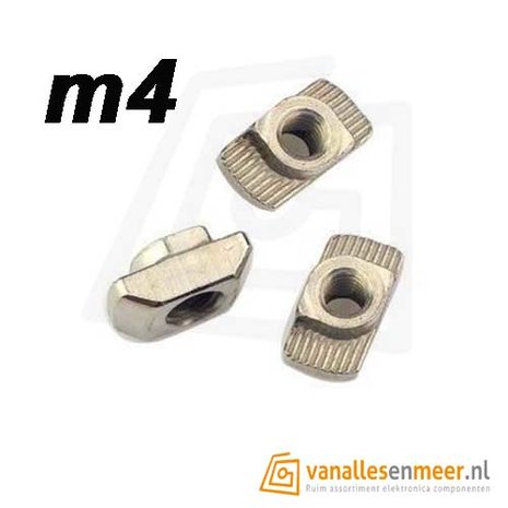 T-Sleuf Hamer moer m4 6mm sleuf