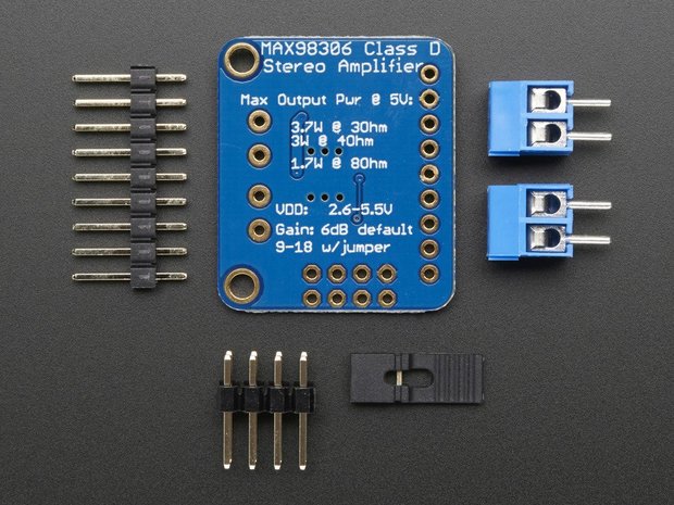 Stereo 3.7W Class D Audio Amplifier - MAX98306  Adafruit 987