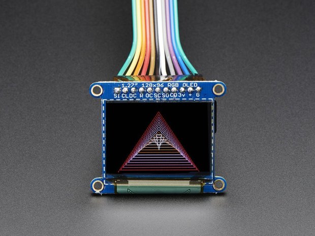 OLED Breakout Board - 16-bit kleuren 1,27 "w / microSD-houder  Adafruit 1673