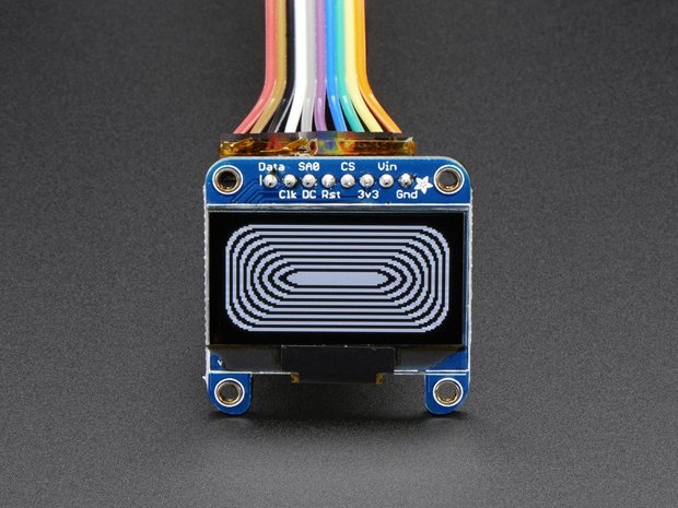 Monochrome 1.3" 128x64 OLED graphic display Adafruit 938