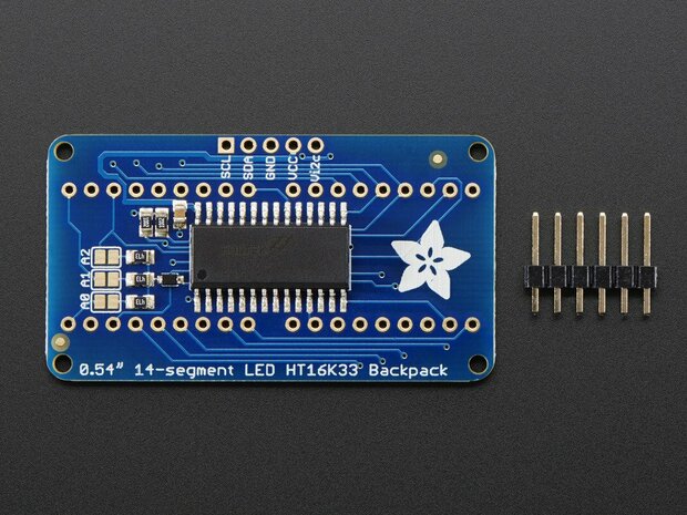 Quad Alphanumeric Display - White 0.54" Digits w/ I2C Backpack Adafruit 2157