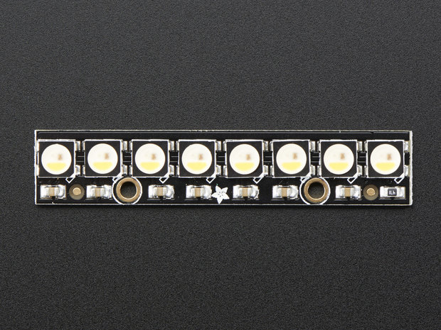 NeoPixel Stick - 8 x 5050 RGBW LEDs - Warm White - 3000K   Adafruit 2867