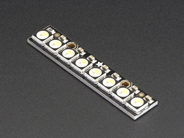 NeoPixel Stick - 8 x 5050 RGBW LEDs - Warm White - 3000K   Adafruit 2867