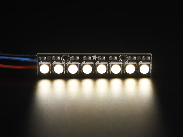 NeoPixel Stick - 8 x 5050 RGBW LEDs - Natural White - 4500K   Adafruit 2868