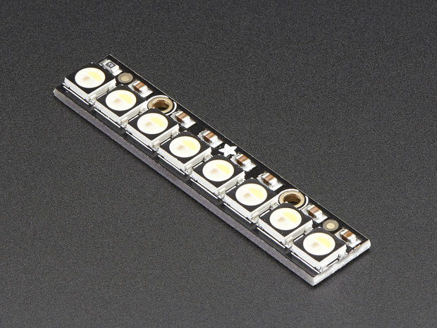 NeoPixel Stick - 8 x 5050 RGBW LEDs - Natural White - 4500K   Adafruit 2868