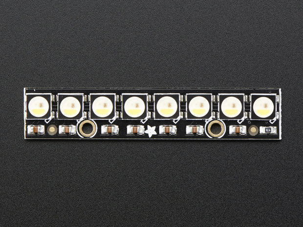 NeoPixel Stick - 8 x 5050 RGBW LEDs - Natural White - 4500K   Adafruit 2868