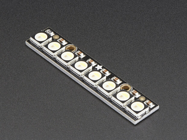 NeoPixel Stick - 8 x 5050 RGBW LEDs - Cool White - 6000K   Adafruit 2869