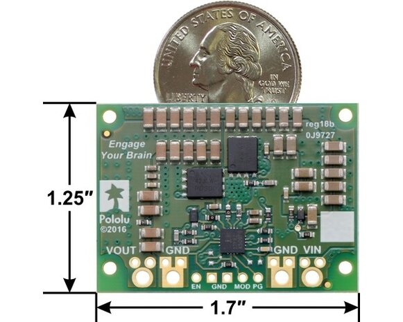 7.5V, 15A Step-Down Voltage Regulator D24V150F7 Pololu 2883