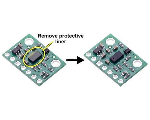 VL53L0X Time-of-Flight Distance Sensor Carrier with Voltage Regulator, 200cm Max Pololu 2490