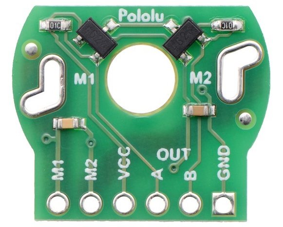 Magnetic Encoder Pair Kit for Mini Plastic Gearmotors, 12 CPR, 2.7-18V  Pololu 1523