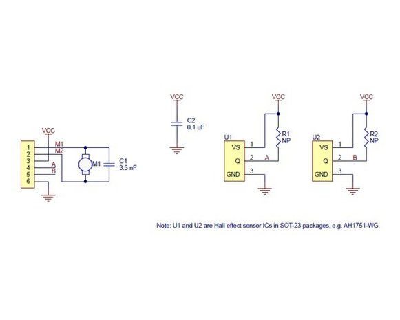 Romi Encoder Pair Kit, 12 CPR, 3.5-18V  Pololu 3542