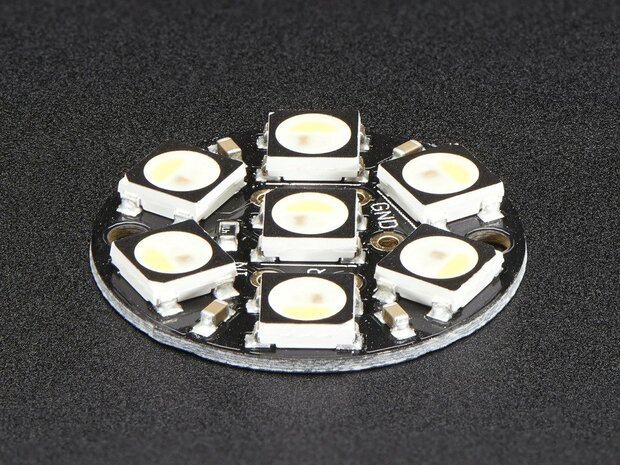 NeoPixel Jewel - 7 x 5050 RGBW LED w/ Integrated Drivers - Natural White - ~4500K  Adafruit 2859