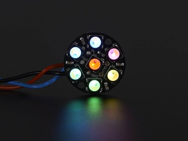 NeoPixel Jewel - 7 x 5050 RGBW LED w/ Integrated Drivers - Natural White - ~4500K  Adafruit 2859