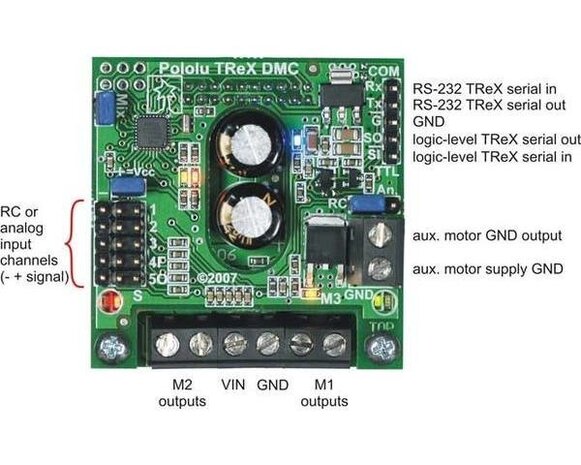 TReX Dual Motor Controller DMC01 Pololu 777