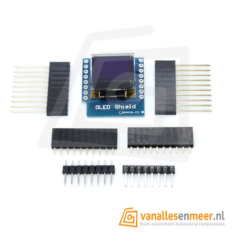 WeMos D1 mini OLED shield 64x48/0,66inch I2C